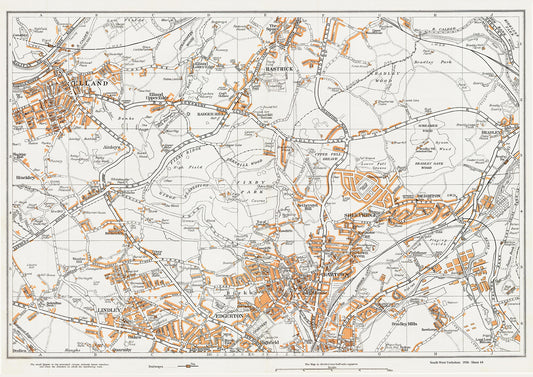 Yorkshire in 1938 Series - Huddersfield (north) area - YK-44