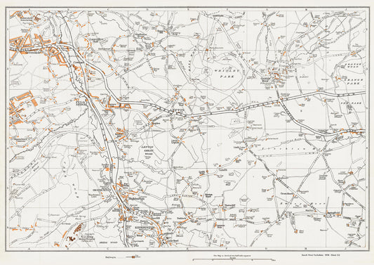 Yorkshire in 1938 Series - High Burton, Lepton, Greenside, Lascelles Hall, Cowmes, Fenay Bridge and Kirkburton area - YK-52