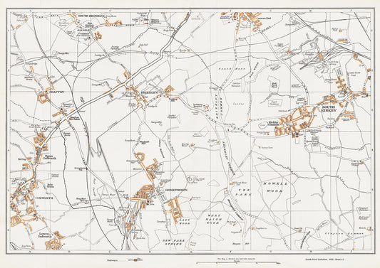 Yorkshire in 1938 Series - South Kirkby, Grimethorpe, Brierley, Shafton and Cudworth area - YK-63