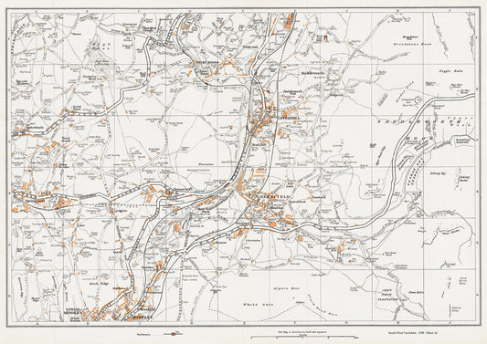 Yorkshire in 1938 Series - Dobcross, Uppermill, Greenfield, Saddleworth, Mossley (north) and Springhead area - YK-65