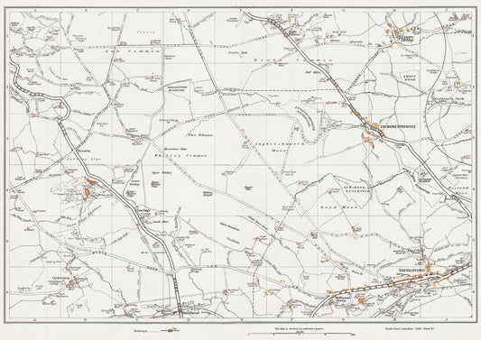 Yorkshire in 1938 Series - Ingbirchworth, Upper Denby, High Flatts, Carlecotes and Thurlstone area - YK-67