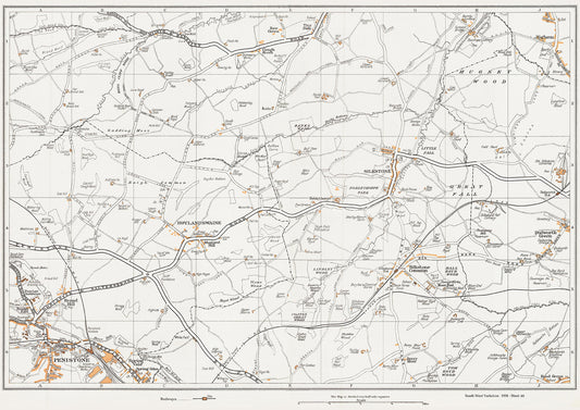 Yorkshire in 1938 Series - Penistone, Hoylandswaine and Silkstone area - YK-68