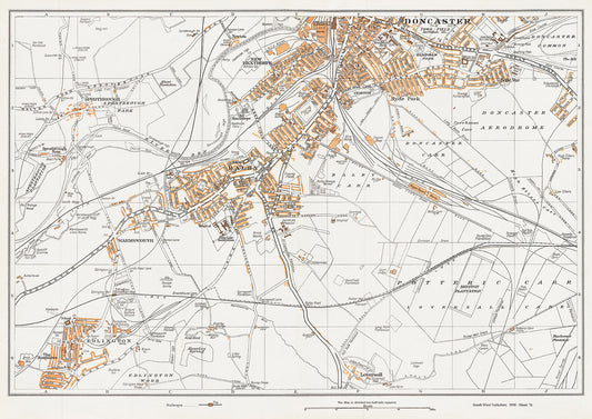 Yorkshire in 1938 Series - Doncaster (south), Balby, Edlington area - YK-78