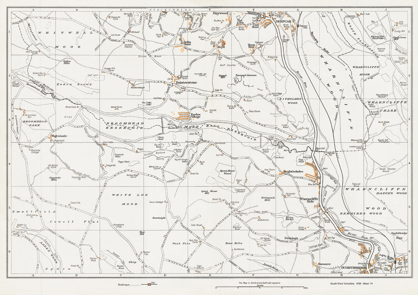 Yorkshire in 1938 Series - Ewden Village, Deepcar (south) area - YK-79