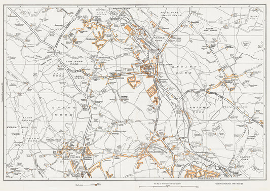 Yorkshire in 1938 Series - Chapeltown, Ecclesfield, High Green, Thorpe Hesley and Grenoside area - YK-80