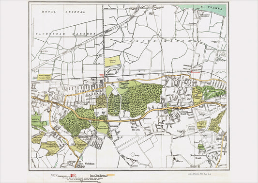 London in 1932 Series - Abbey Wood, Belvedere area (Lon1932-83-84)