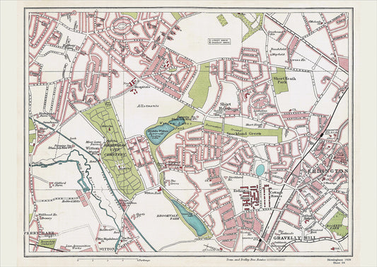 Birmingham in 1939 Series - Erdington (west) area, Short Heath, Stockland Green, Upper Witton area (Bir1939-04)