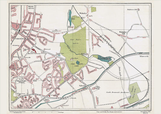 Birmingham in 1939 Series - Pype Hayes Park, Chester Road, Moor End Green, Walmley Ash, Tyburn area (Bir1939-05)
