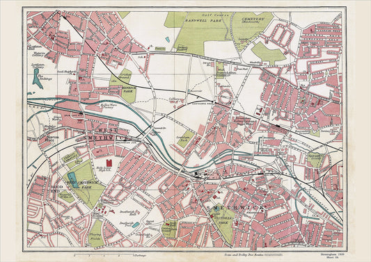 Birmingham in 1939 Series - Smethwick, West Smethwick, Rood End area (Bir1939-06)
