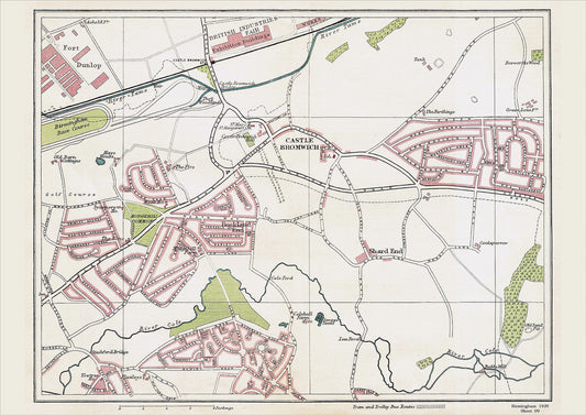 Birmingham in 1939 Series - Castle Bromwich, Fort Dunlop, Buckland End, Shard End area (Bir1939-09)