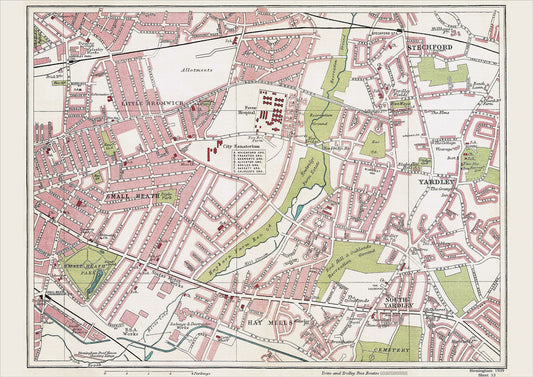 Birmingham in 1939 Series - Small Heath, Yardley, Stetchford, Little Bromwich, Hay Mills, South Yardley area (Bir1939-13)