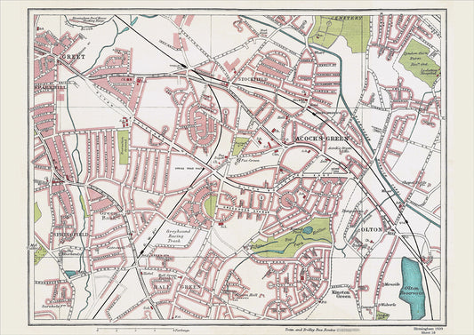 Birmingham in 1939 Series - Acocks Green, Greet, Springfield, Hall Green, Olton, Stockfield area (Bir1939-18)