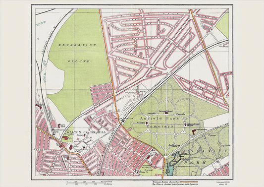 Liverpool in 1928 Series - showing Walton on the Hill area (Liv1928-02)