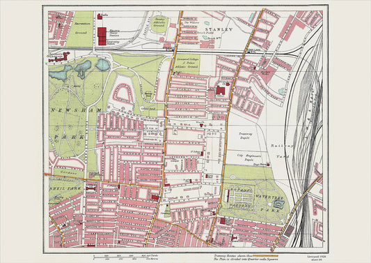 Liverpool in 1928 Series - showing Wavertree Park area (Liv1928-04)