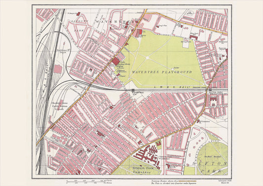 Liverpool in 1928 Series - showing Wavertree area (Liv1928-05)