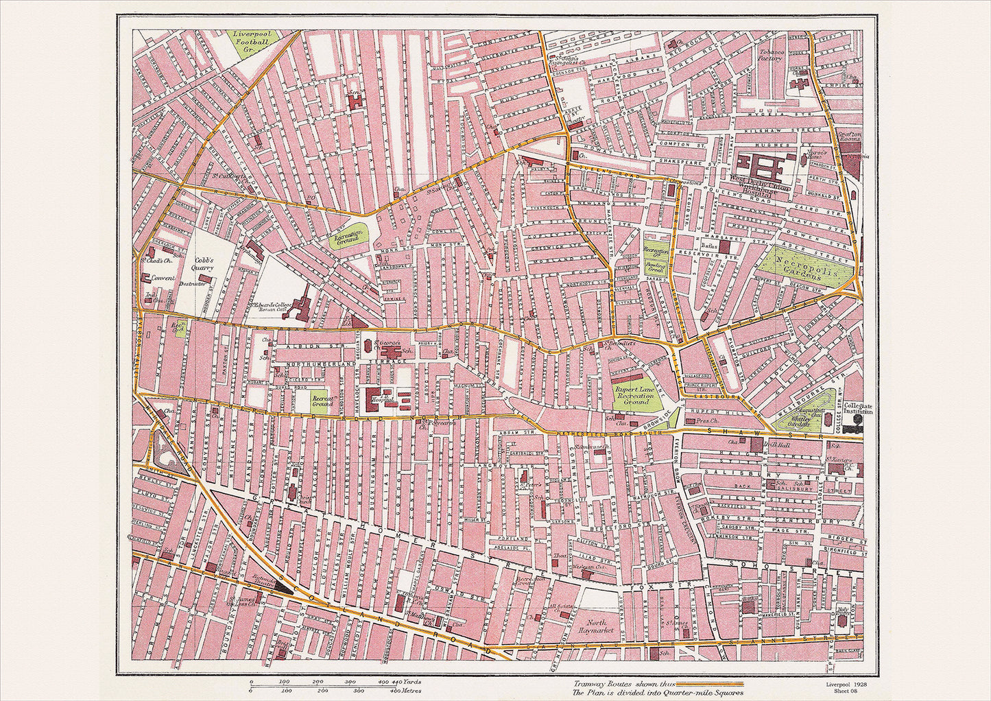 Liverpool in 1928 Series - showing Netherfield Road area (Liv1928-08)