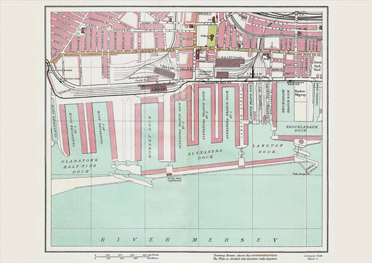 Liverpool in 1928 Series - showing Alexandra Dock area (Liv1928-11)