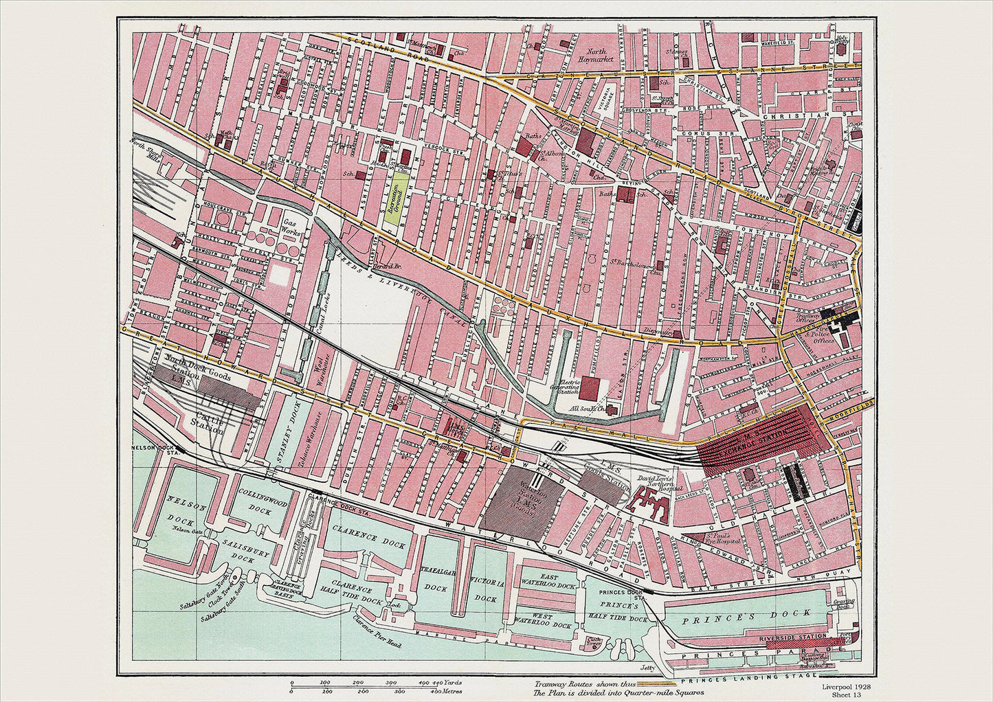 Liverpool in 1928 Series - showing Great Howard Street area (Liv1928-13)