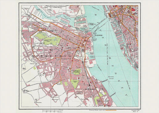 Liverpool in 1928 Series - showing Birkenhead area (Liv1928-16)