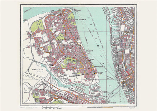 Liverpool in 1928 Series - showing Wallasey area (Liv1928-17)