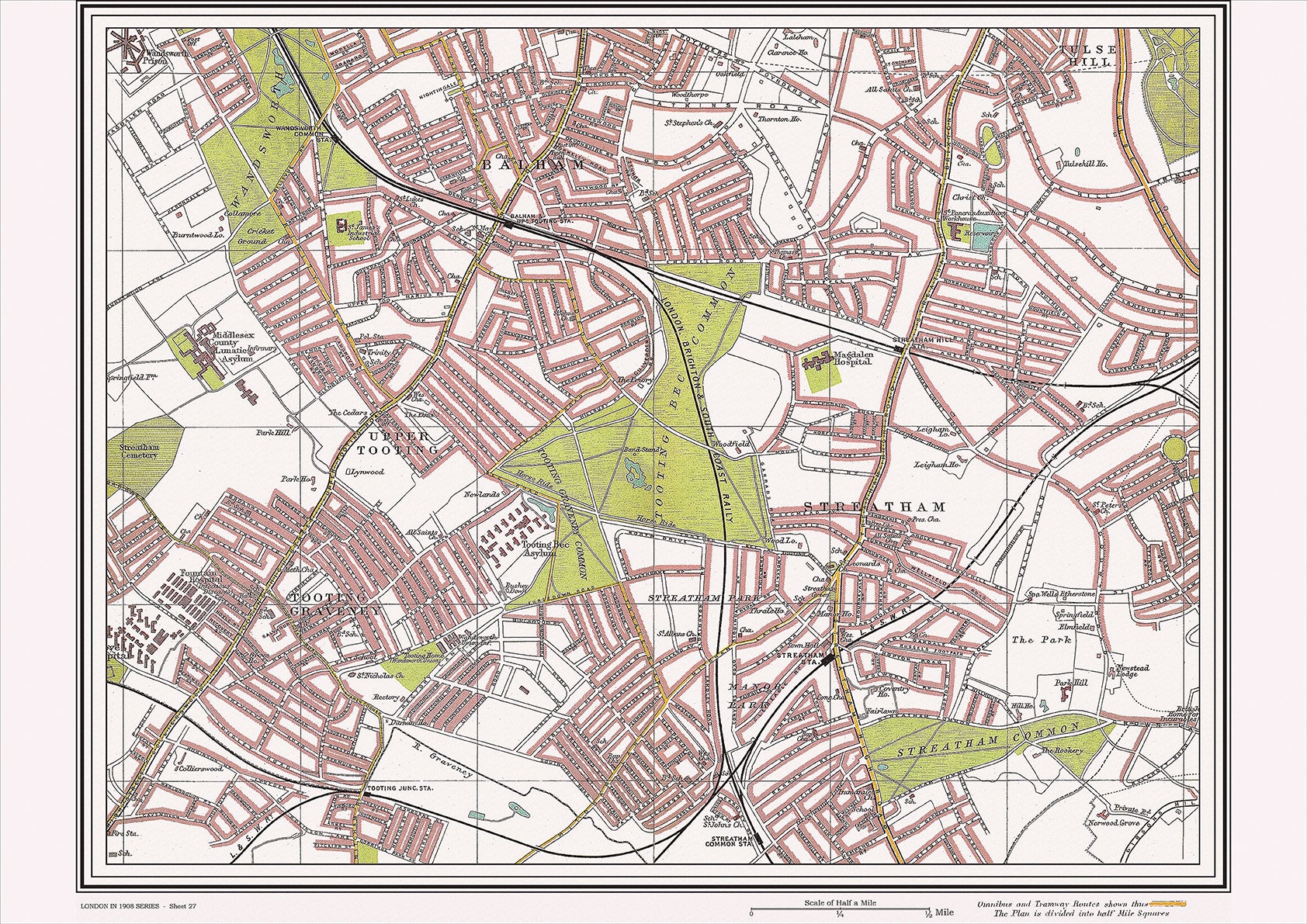 Uk Map 1908 London in 1908 – Old Map Downloads