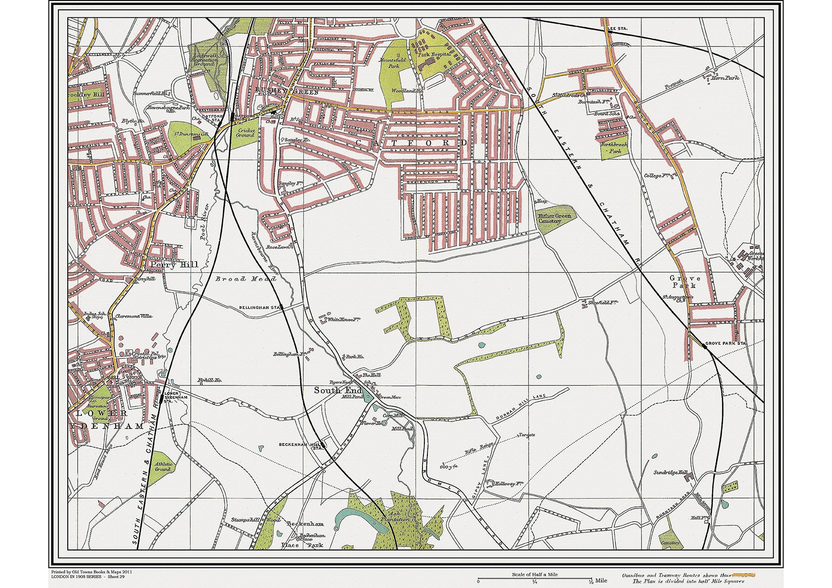 Uk Map 1908 London in 1908 – Old Map Downloads