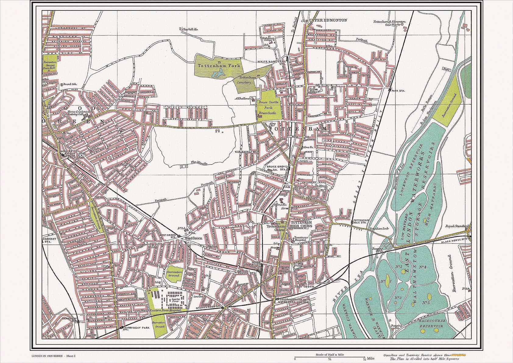 Uk Map 1908 London in 1908 – Page 2 – Old Map Downloads