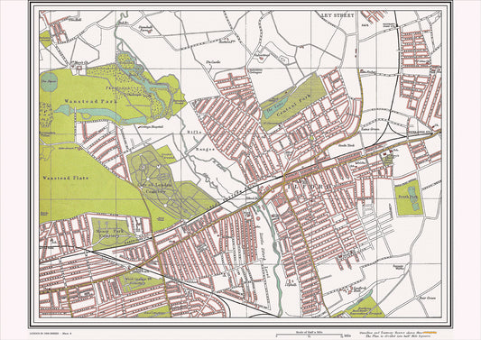 London in 1908 Series - showing Wanstead Park, Ilford area (Lon1908-08)