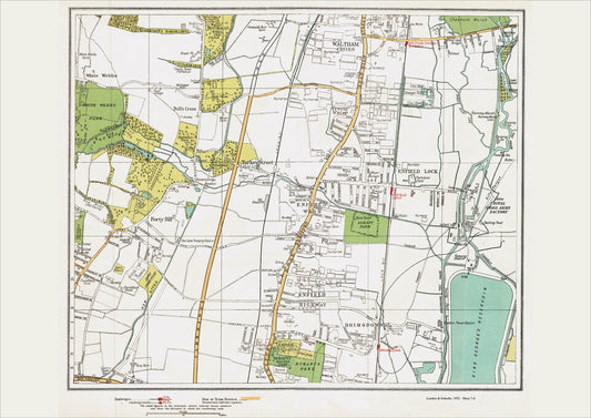 London in 1932 Series - Waltham Cross, Enfield Lock area (Lon1932-7-8)