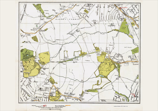 London in 1932 Series - Totteridge area (Lon1932-13-14)