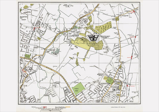 London in 1932 Series - Woodford and Barkingside area (Lon1932-35-36)