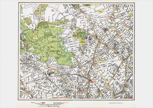 London in 1932 Series - Highgate, Hampstead and Kentish Town area (Lon1932-43-44)