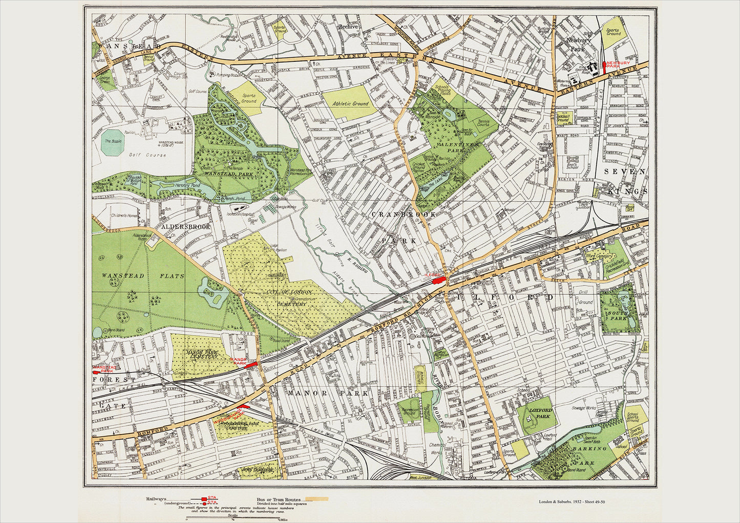 London in 1932 Series - Ilford area (Lon1932-49-50)