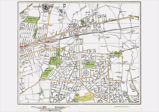 London in 1932 Series - Becontree and Chadwell Heath area (Lon1932-51-52)