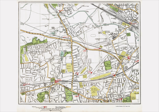 London in 1932 Series - Ealing (north) and Brentham area (Lon1932-55-56)