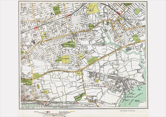 London in 1932 Series - East Ham and Beckton area (Lon1932-65-66)