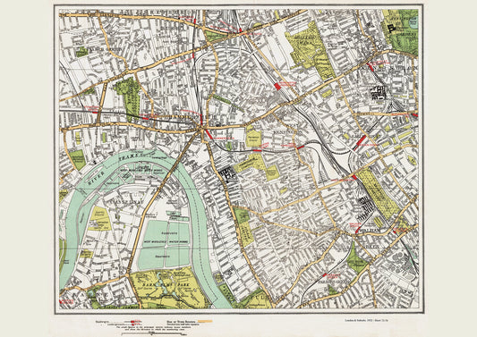 London in 1932 Series - Hammersmith and West Kensington area (Lon1932-73-74)