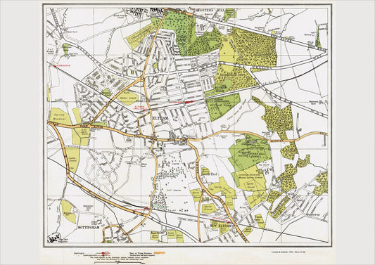 London in 1932 Series - Eltham, Shooters Hill (south) area (Lon1932-97-98)