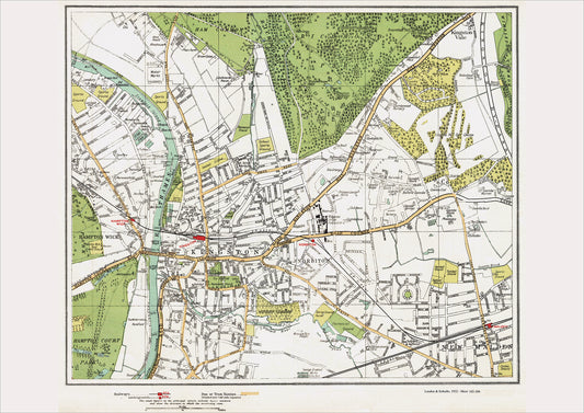 London in 1932 Series - Kingston, New Maldon (northwest) area (Lon1932-103-104)