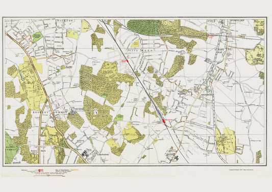 London in 1932 Series - Orpington, Bromley Common area (Lon1932-129-130-131)