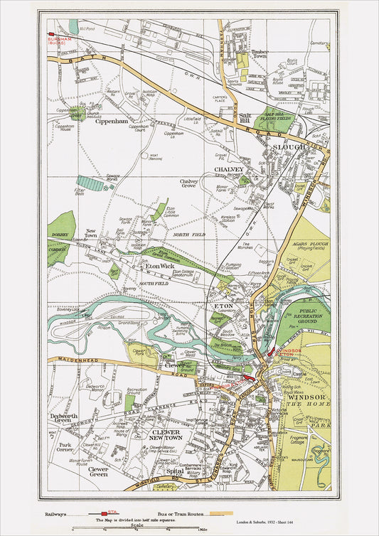 London in 1932 Series - Windsor, Eton, Slough area (Lon1932-144)