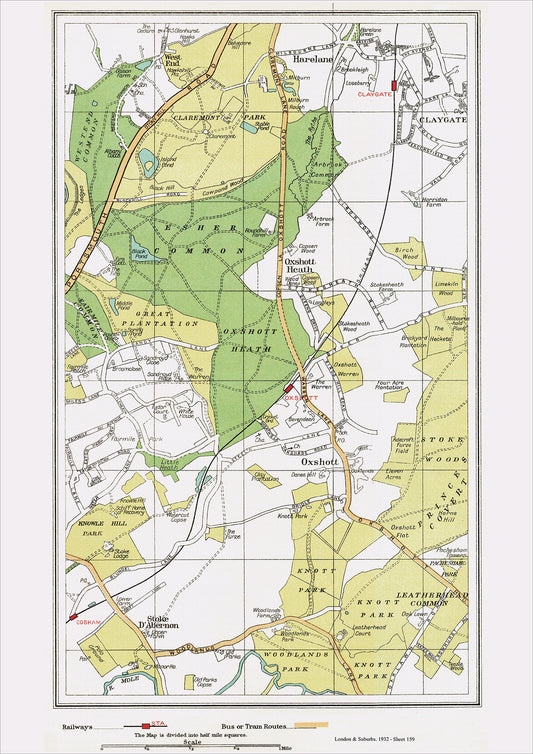 London in 1932 Series - Oxshott area (Lon1932-159)