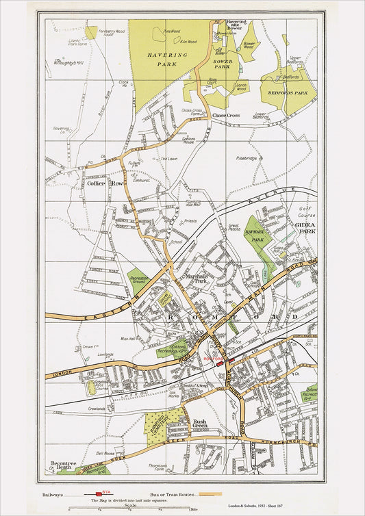 London in 1932 Series - Romford area (Lon1932-167)