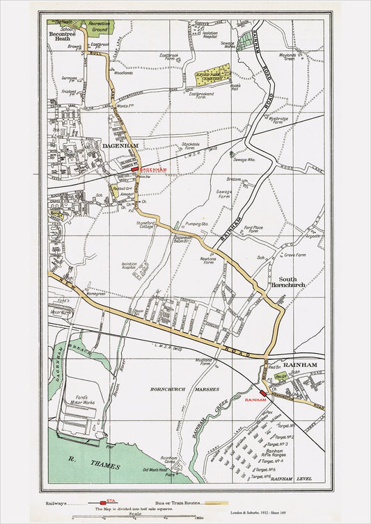 London in 1932 Series - Dagenham, Rainham area (Lon1932-169)