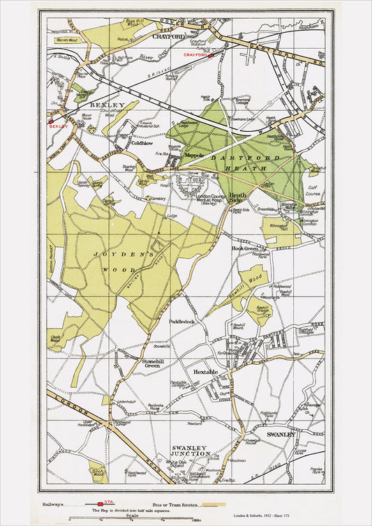 London in 1932 Series - Bexley, Hextable area (Lon1932-173)